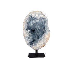 Celestien cluster ei op standaard 11,5 x 7,5 x 5 cm | 883 gram Celestien cluster ei op standaard 11,5 x 7,5 x 5 cm | 883 gram