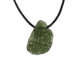 Moldaviet hanger ruw doorboord | 2,8 gram Moldaviet hanger ruw doorboord | 2,8 gram