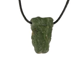 Moldaviet hanger ruw doorboord | 3,91 gram Moldaviet hanger ruw doorboord | 3,91 gram