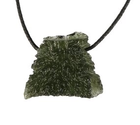 Moldaviet hanger ruw doorboord | 7,89 gram Moldaviet hanger ruw doorboord | 7,89 gram