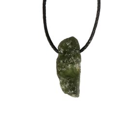 Moldaviet hanger ruw doorboord | 2,37 gram Moldaviet hanger ruw doorboord | 2,37 gram