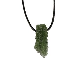 Moldaviet hanger ruw doorboord | 2,38 gram Moldaviet hanger ruw doorboord | 2,38 gram