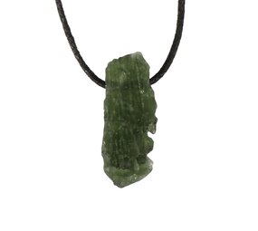 Moldaviet hanger ruw doorboord | 3,7 gram Moldaviet hanger ruw doorboord | 3,7 gram