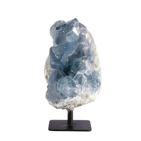 Celestien cluster op standaard 12 x 7 x 6,5 cm | 876 gram Celestien cluster op standaard 12 x 7 x 6,5 cm | 876 gram