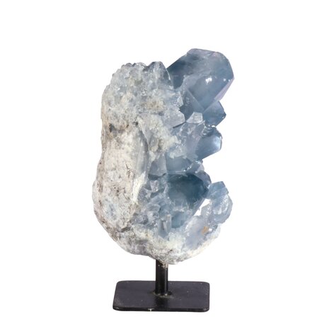 Celestien cluster op standaard 12 x 7 x 6,5 cm | 876 gram Celestien cluster op standaard 12 x 7 x 6,5 cm | 876 gram