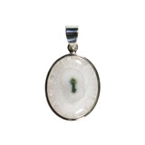 Zilveren hanger anandaliet | ovaal 1,9 x 3,6 cm Zilveren hanger anandaliet | ovaal 1,9 x 3,6 cm