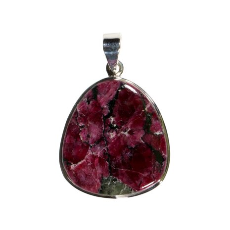 Zilveren hanger eudialiet | ovaal 3,1 x 2,8 cm Zilveren hanger eudialiet | ovaal 3,1 x 2,8 cm