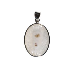 Zilveren hanger anandaliet | ovaal 2,9 x 2,1 cm Zilveren hanger anandaliet | ovaal 2,9 x 2,1 cm