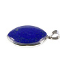 Zilveren hanger lapis lazuli | markies 3,6 x 2,4 cm Zilveren hanger lapis lazuli | markies 3,6 x 2,4 cm