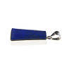 Zilveren hanger lapis lazuli | rechthoek 2,9 x 1,5 cm Zilveren hanger lapis lazuli | rechthoek 2,9 x 1,5 cm