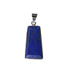 Zilveren hanger lapis lazuli | rechthoek 2,9 x 1,5 cm Zilveren hanger lapis lazuli | rechthoek 2,9 x 1,5 cm
