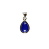 Zilveren hanger lapis lazuli | druppel 1,3 x 1 cm Zilveren hanger lapis lazuli | druppel 1,3 x 1 cm