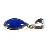 Zilveren hanger lapis lazuli | druppel 1,3 x 1 cm Zilveren hanger lapis lazuli | druppel 1,3 x 1 cm