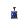 Zilveren hanger lapis lazuli | gezet 1,7 x 1,5 cm Zilveren hanger lapis lazuli | gezet 1,7 x 1,5 cm