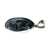 Zilveren hanger pietersiet (blauw) | ovaal 2,5 x 2,1 cm Zilveren hanger pietersiet (blauw) | ovaal 2,5 x 2,1 cm