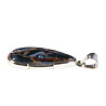 Zilveren hanger pietersiet (blauw) | druppel 3 x 1,2 cm Zilveren hanger pietersiet (blauw) | druppel 3 x 1,2 cm