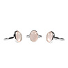 Zilveren ring rozenkwarts maat 17 | ovaal 14 x 10 mm Zilveren ring rozenkwarts maat 17 | ovaal 14 x 10 mm