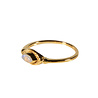 Vergulde ring maansteen (regenboog) maat 17 | markies 6 x 3 mm Vergulde ring maansteen (regenboog) maat 17 | markies 6 x 3 mm
