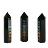Obsidiaan (zwart) chakra punt geslepen 9 - 10 cm Obsidiaan (zwart) chakra punt geslepen 9 - 10 cm