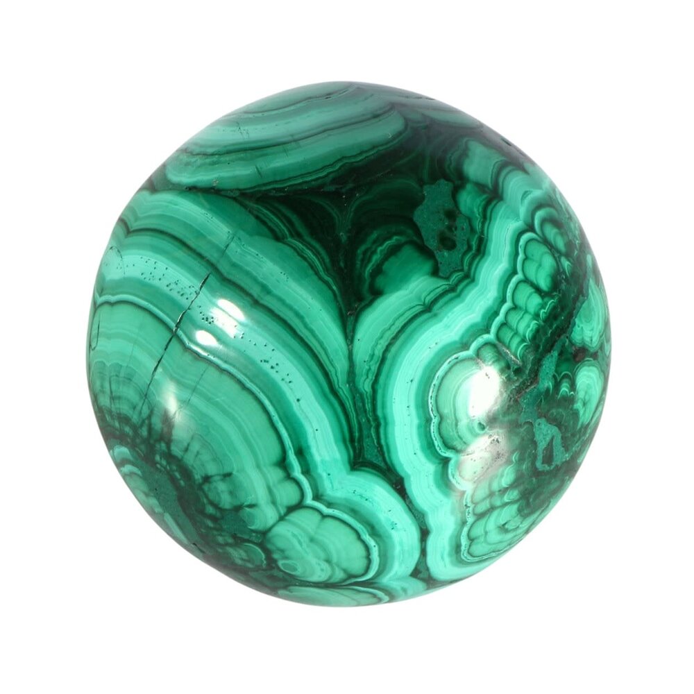 Malachiet bol 51 mm | 333 gram Malachiet bol 51 mm | 333 gram