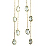 Gold filled oorbellen topaas (blauw) | lang 5 stenen Gold filled oorbellen topaas (blauw) | lang 5 stenen