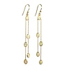 Gold filled oorbellen opaal (edel) | lang 5 stenen Gold filled oorbellen opaal (edel) | lang 5 stenen