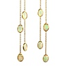 Gold filled oorbellen opaal (edel) | lang 5 stenen Gold filled oorbellen opaal (edel) | lang 5 stenen