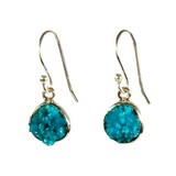 Zilveren oorbellen cavansiet roosje | rond 0,9 cm Zilveren oorbellen cavansiet roosje | rond 0,9 cm