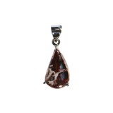 Zilveren hanger koper met dolomiet | gezet 1,9 x 1,2 cm Zilveren hanger koper met dolomiet | gezet 1,9 x 1,2 cm