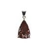 Zilveren hanger koper met dolomiet | druppel gezet 2,1 x 1,4 cm Zilveren hanger koper met dolomiet | druppel gezet 2,1 x 1,4 cm