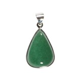 Zilveren hanger aventurijn | druppel 2,6 x 1,9 cm Zilveren hanger aventurijn | druppel 2,6 x 1,9 cm