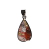 Zilveren hanger agaat (kant) | druppel 2,4 x 1,5 cm Zilveren hanger agaat (kant) | druppel 2,4 x 1,5 cm