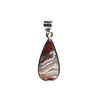 Zilveren hanger agaat (kant) | druppel 2,4 x 1,2 cm Zilveren hanger agaat (kant) | druppel 2,4 x 1,2 cm