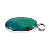 Zilveren hanger chrysocolla | ovaal 2,9 x 2,0 cm Zilveren hanger chrysocolla | ovaal 2,9 x 2,0 cm