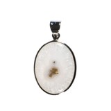 Zilveren hanger anandaliet | ovaal 2,6  x 2 cm Zilveren hanger anandaliet | ovaal 2,6  x 2 cm