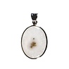 Zilveren hanger anandaliet | ovaal 2,6 x 2 cm Zilveren hanger anandaliet | ovaal 2,6 x 2 cm