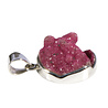 Zilveren hanger calciet (cobalto) | rond ruw 2 cm Zilveren hanger calciet (cobalto) | rond ruw 2 cm