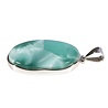 Zilveren hanger pectoliet | ovaal 4 x 2,5 cm Zilveren hanger pectoliet | ovaal 4 x 2,5 cm