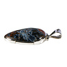 Zilveren hanger pietersiet (blauw) | druppel 2,9 x 1,7 cm Zilveren hanger pietersiet (blauw) | druppel 2,9 x 1,7 cm