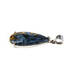 Zilveren hanger pietersiet (blauw) | druppel gezet 2,7 x 1,4 cm Zilveren hanger pietersiet (blauw) | druppel gezet 2,7 x 1,4 cm