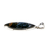 Zilveren hanger pietersiet (blauw) | markies 3,6 x 1,3 cm Zilveren hanger pietersiet (blauw) | markies 3,6 x 1,3 cm