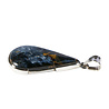 Zilveren hanger pietersiet (blauw) | druppel gezet 3,4 x 1,8 cm Zilveren hanger pietersiet (blauw) | druppel gezet 3,4 x 1,8 cm