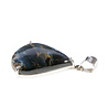 Zilveren hanger pietersiet (blauw) | druppel gezet 3 x 2,7 cm Zilveren hanger pietersiet (blauw) | druppel gezet 3 x 2,7 cm