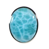Zilveren ring larimar maat 18 | ovaal 2,7 x 2,1 cm Zilveren ring larimar maat 18 | ovaal 2,7 x 2,1 cm