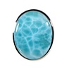Zilveren ring larimar maat 18 | ovaal 2,7 x 2,1 cm Zilveren ring larimar maat 18 | ovaal 2,7 x 2,1 cm