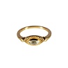 Vergulde ring aquamarijn (licht blauw) maat 16 | markies 6 x 3 mm Vergulde ring aquamarijn (licht blauw) maat 16 | markies 6 x 3 mm
