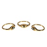Vergulde ring aquamarijn (licht blauw) maat 18 | markies 6 x 3 mm Vergulde ring aquamarijn (licht blauw) maat 18 | markies 6 x 3 mm
