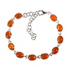 Zilveren armband carneool ovaal 8 x 6 mm Zilveren armband carneool ovaal 8 x 6 mm