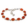 Zilveren armband carneool ovaal 8 x 6 mm Zilveren armband carneool ovaal 8 x 6 mm