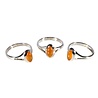 Zilveren ring carneool maat 18 | markies 1 x 0,5 cm Zilveren ring carneool maat 18 | markies 1 x 0,5 cm